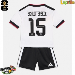 Saksa Nico Schlotterbeck #15 Kotipaita Lapsille MM-kisat 2026 Lyhythihainen (+ shortsit)